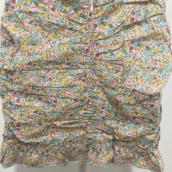 FOR LOVE & LEMONS RALEIGH FLOWER PRINT SHIRRED SKIRT SizE XS - Picture 3 of 3
